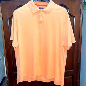 Men’s polo style shirt by Roundtree & York-size 2X salmon color. Price $23.00.